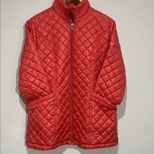 Via Spiga Red Quilted Puffer Jacket